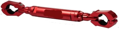 Motorfiets Stuur Balansgrepen - Dwarsstang Stabilisator - Rijstabiliteit Verbeteren - Verstelbare Lengte - 26-31 cm - Rood