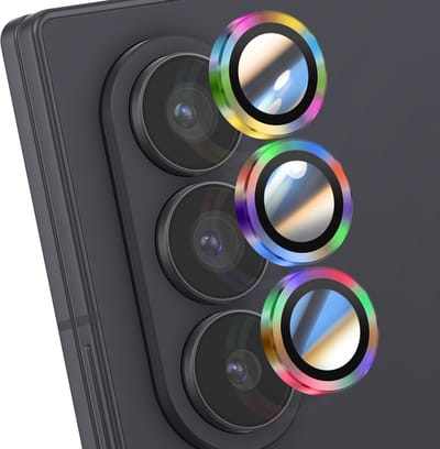 ENKAY, Lens Protector geschikt voor Galaxy Z Fold 7 - Triple Lens, Meerkleurig