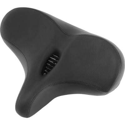 Large Selle de Vélo Siège de Vélo Surdimensionné Coussin Confortable pour VTT Selle de Vélo pour Hommes Femmes noir