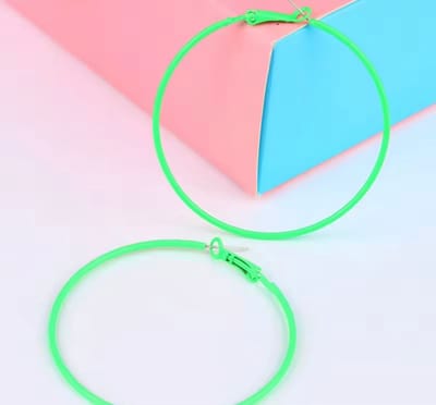 Akyol - Oorbellen -neon groen- oorbel - -uitgaan - festival - bohemian - neon groene oorbellen - leuke groene oorbellen - Sieraad - neon oorbellen - foute feest - foute party - carnaval - hangoorbel - groen oorbel