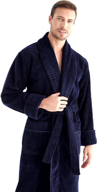 Heren Badjas Kai/ Donker Blauw /XXXXL