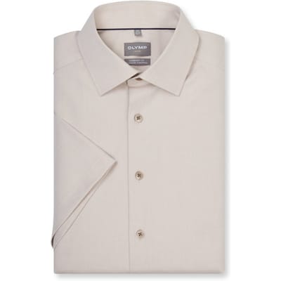 OLYMP Luxor 24/Seven Overhemd, Comfort Fit, New Kent, Taupe