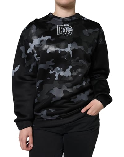 Camo ronde hals sweatshirt
