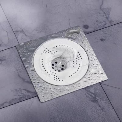 Haarvanger Doucheafvoer - Doucheplug Rioolfilter - Afvoer Beschermen - Vortex Ontwerp - 3 stuks - Wit