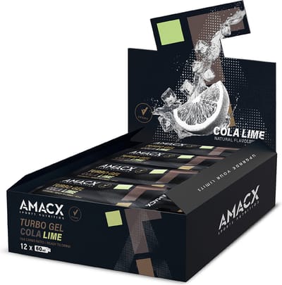 Amacx Turbo Gel - Sportgel - Energy Gel - Energiegel - Cola Lime- 12 pack