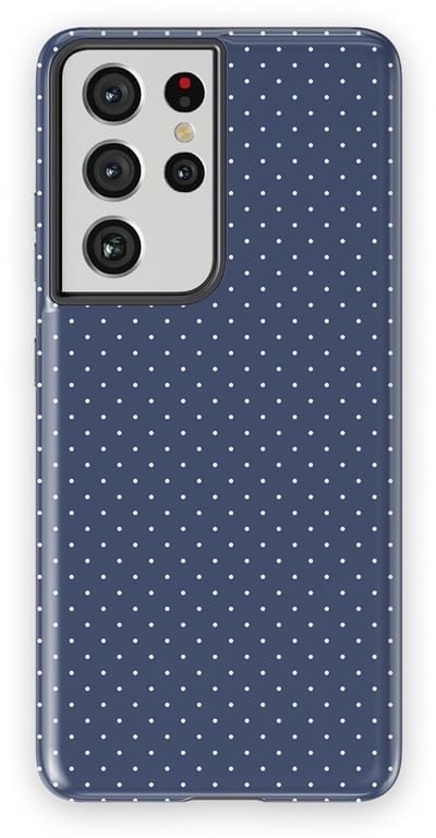 Micro Dots Tough Hoesje Samsung Galaxy S21 Ultra | Geschikt Voor Mag | Stippen Motief Backcover Samsung Galaxy S21 Ultra Indigo Spark