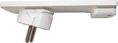 EVOline Extra Flat Earthed Plug - White