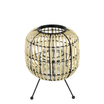 windlicht driepoot naturel/zwart 30cm