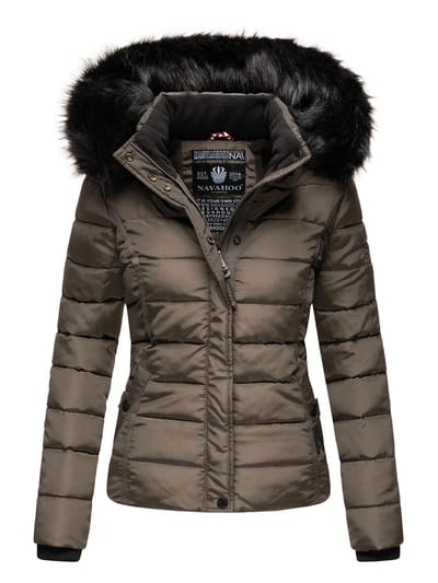 Navahoo Dames Winterjas Miamor – Teddyvoering, Afneembare Capuchon & Bontkraag