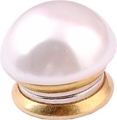 Hoofddoek Magneet - Magneet Broche Mini - Magneetbroche - Parel Rond - Magnetische Broche - Sjaal - Hijab - Abaya - 14mm - Ivoor