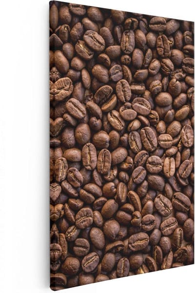 Artaza Canvas Schilderij Koffiebonen - 40x60 cm - Wanddecoratie Keuken - Muurdecoratie Koffie - Stilleven Schilderijen Op Canvas