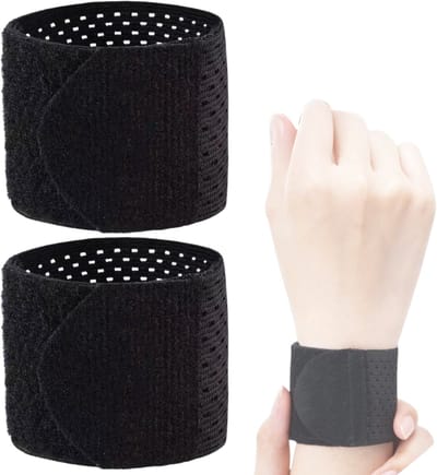 U Fit One Dunne Pols Brace - 2 Stuks - Lichtgewicht Polsbandage - Wrist Support - Polssteun - Zwart