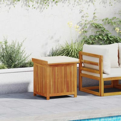 vidaXL - Kussenbox - voor - buiten - 60x50x61 - cm - massief - acaciahout