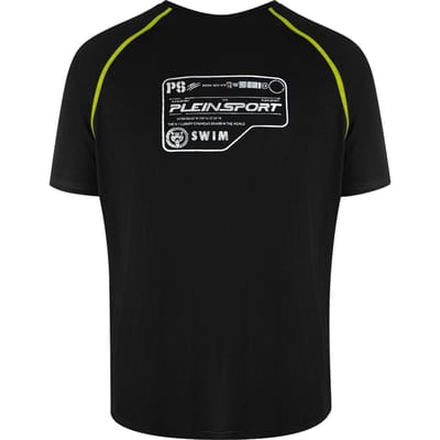 Prestaties Korte Mouw Logo T-shirt in Zwart