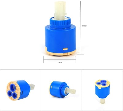 Dailygoods- Keramische Cartridge 35/40mm Vervangend - Kraanonderdelen - Waterbesparend - Hoogwaardig PP-Kunststof - Duurzaam - Geschikt voor Keuken/Badkamer - Kraanonderdeel