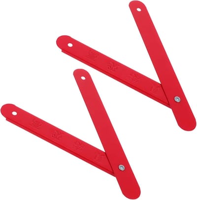 Ladder Scharnieren - Vouwladder Onderdelen - Veilig Werken - Versterkte Stabiliteit - 21.5 cm - Rood