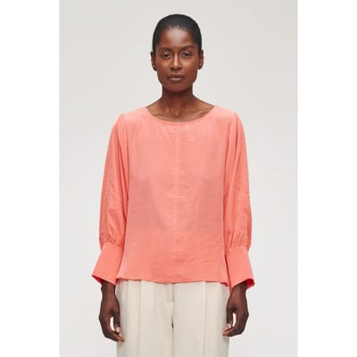 ZENGGI Technosilk Relaxed Top Radiant Coral Größe: XS | Blusen Outlet | Damen | Orange