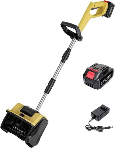 Elektrische Sneeuwschuiver - Draadloze Sneeuwblazer - Terrassen Snel Schoon - Borstelloze Motor Krachtig - 28cm Breed 16cm Diep