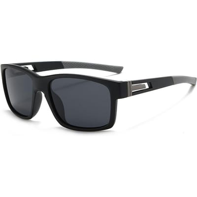 Nieuwe hardloopfietsbril gepolariseerde outdoor professionele marathon voor mannen en vrouwen met sportwinddichte fietsbril black