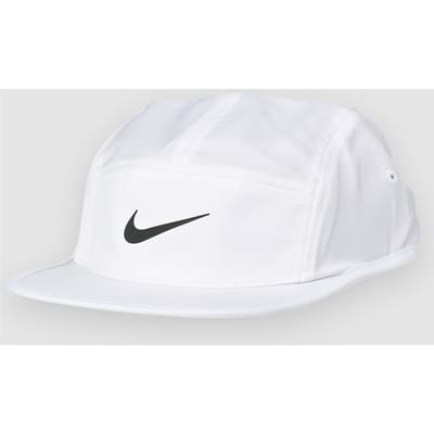 Nike fly dri-fit unstructured swoosh pet in de kleur wit.