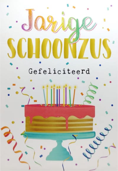 Kaart - Intense - Jarige schoonzus - TE031-C
