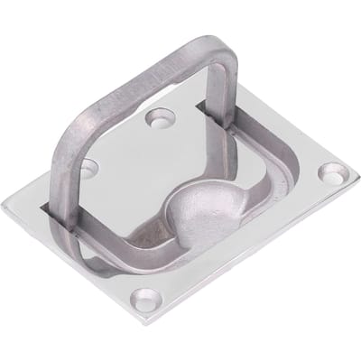 Boot Ring Luik Hendel Verzonken Hefdek Dek Deksel Handvat Marine 316 Roestvrij Staal Spiegel Vierkant 96x69mm white