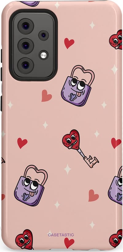 Casetastic Hoesje Geschikt voor Samsung A52 (4G/5G/s) - Stijlvolle Beschermende Duo-layer Case - Jij bent mijn match