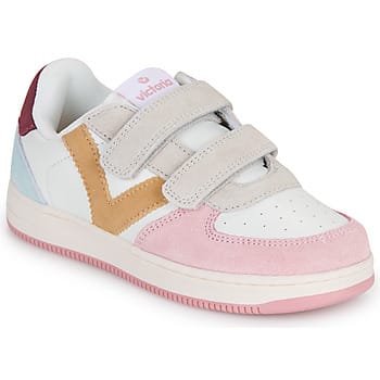 Victoria Tiempo Sneaker Met Meerkleurige Suède Banden - Fashion Wear - Kinderen