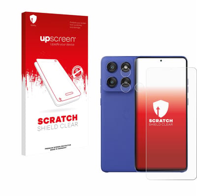 upscreen - Screenprotector voor Motorola Edge 60 Stylus (Voor+Camera) - Folie Beschermfolie transparant