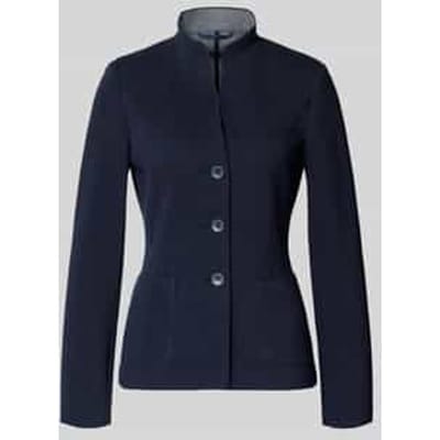Slim fit blazer met opstaande kraag