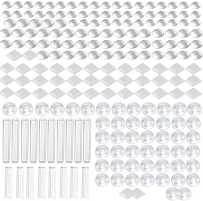 Zelfklevende Rubber Buffers voor Meubels - 208 Stuks Transparante Elastische Bescherming, Vloerbescherming en Geluidsdemping