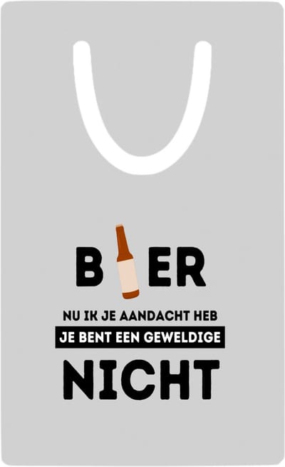 Hacebo® - bier, nu ik je aandacht heb je bent een geweldige nicht metalen boekenlegger - de beste nicht - verjaardagscadeau - verjaardag - cadeau - cadeautje voor nicht - nicht artikelen - kado Bladwijzer boekenleggers - 7.6 cm x 5cm