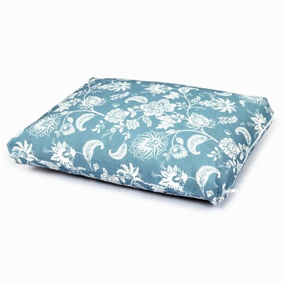 Samarali Nek kussen - Yoga hoofdkussen - Savasana Yogakussen – Biologisch katoen, GOTS-gecertificeerd, nekkussen en meditatiekussen – Blauw, 40x30x4.5 cm