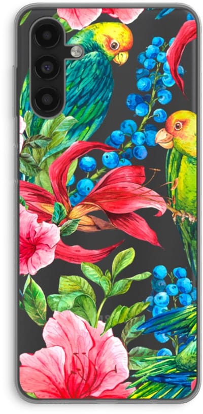 Case Company® - Hoesje geschikt voor Samsung Galaxy A13 5G hoesje - Papegaaien - Soft Cover Telefoonhoesje - Bescherming aan alle Kanten en Schermrand