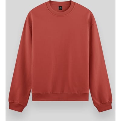 Heren Effen Rundhals Sweatshirt