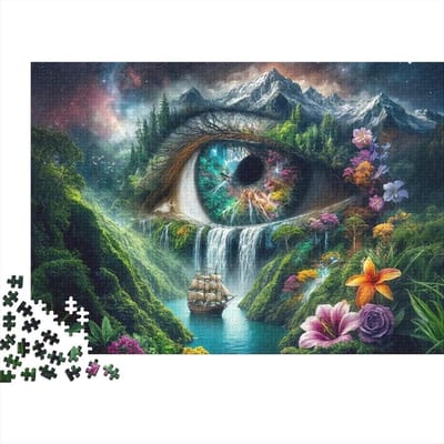 Legpuzzel - Landschap Puzzel - Ontspanning Thuis - Precisie Snijtechniek - 1000 Stukjes - Natuurkleuren