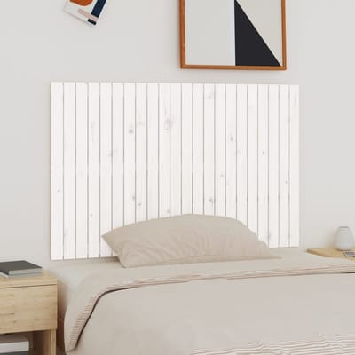 vidaXL - Wandhoofdbord - 140x3x90 - cm - massief - grenenhout - wit