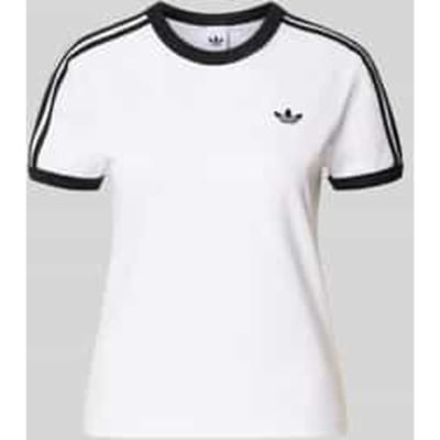 Adidas Slim T-shirts Dames - Wit - Maat S (34-36) - Katoen Jersey