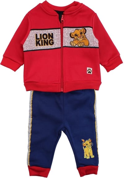 Disney Lion King Set - Babyset - Joggingpak / Huispak - Simba - Rood - Maat 62 (3 maanden)