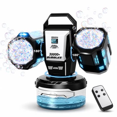 House of Balance Bellenblaasmachine - Waterspeelgoed - Bellenblaas - Discolamp - Binnen en Buiten - Double Blast