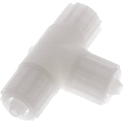 12x6mm PVDF T-Vorm Tee Knelfitting 10 Bar PVC En PA