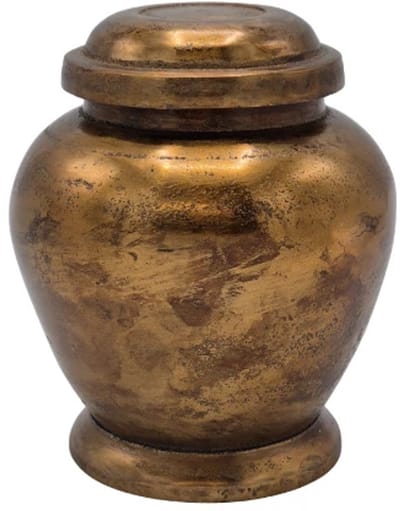 Urnenspecialist® - Urn - Pot - Asbuis - 700ML - Antiek Goud - Gold - Standaard Urn - As - Asverwerking