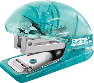Mini Heftmachine voor-Thuis, Kantoor en School - Tot 10 Vellen - Inclusief Nietjes - Blauw
