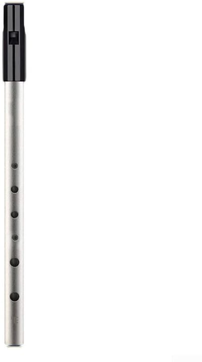 Dailygoods - Authentieke Ierse Tin Penny Fluit, 6Hole C D Bb Key, Uitstekend voor traditionele Ierse muziek (Bb Key Silver)
