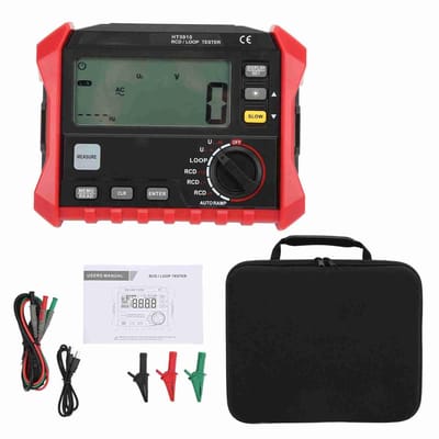 Isolatieweerstandstester - Lus tester Multimeter - Elektrische inspectie - Automatische bereikselectie - 600V AC RMS - Rood