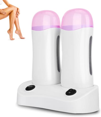 Efficiënte Waxverwarmer voor Haarverwijdering, Dubbele Roller voor Snel en Gemakkelijk Waxen van Benen, Onderarmen en Lichaam
