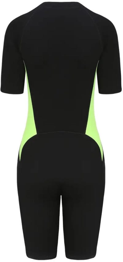 Nivard Wetsuit Dames - Swimsuit - Shorty - Surfpak - Duikpak - Lange Mouw - Zwemsuit - Zwart - XS