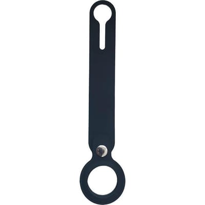 AirTag Silicone Lus Sleutelhanger - Zwart - One Size