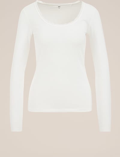 WE Fashion Dames T-shirt met kant