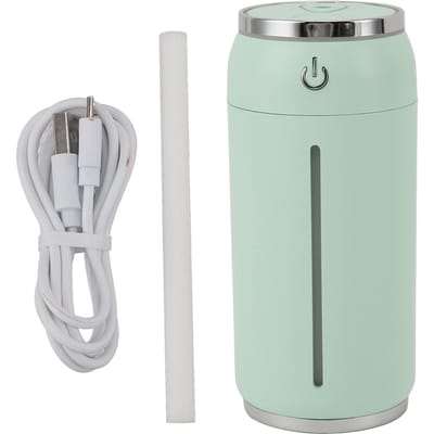 Mini Luchtbevochtiger Compact Draagbaar USB 7 Kleuren Licht voor Kantoor Bureau Slaapkamer Auto Lucht Groen groen